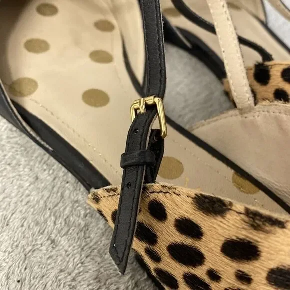 Boden Leopard Print Black Sienna Flats Size 37 - Picture 8 of 12